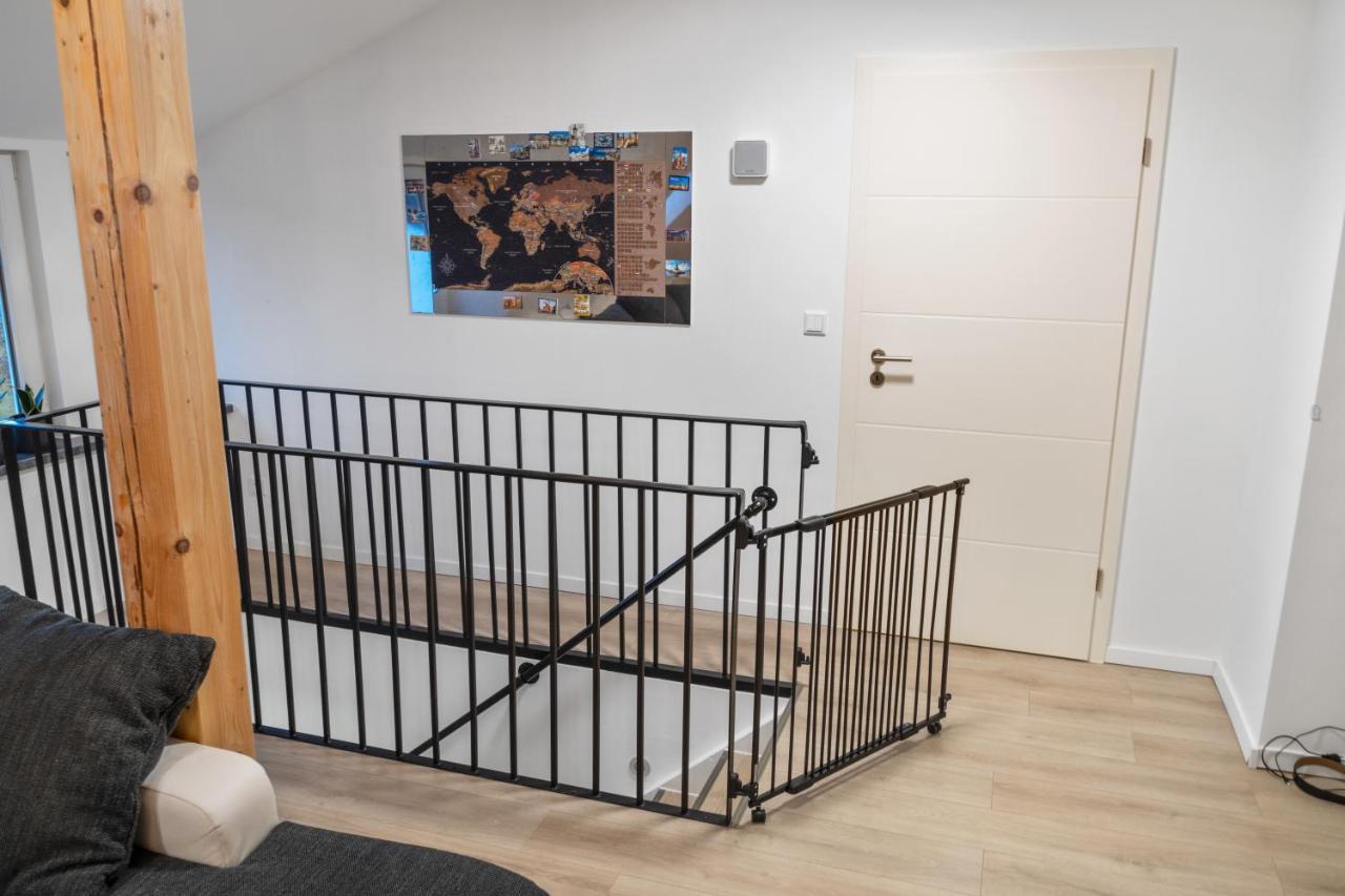 Modernes 3-Zimmer Loft Mit Balkon Hennesee 5 Min Eslohe Bagian luar foto